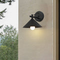 Iron Geometric Cone Garden Outdoor Light