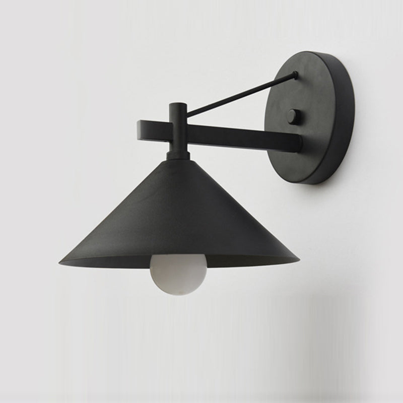 Iron Geometric Cone Garden Outdoor Light
