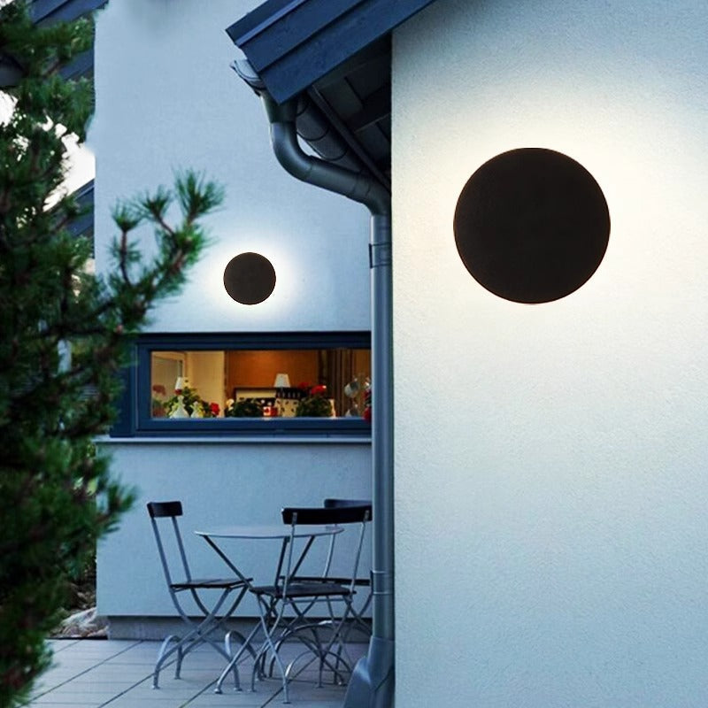 Geometric Square Aluminum Patio Outdoor Light
