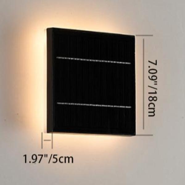 Geometric Square Aluminum Patio Outdoor Light