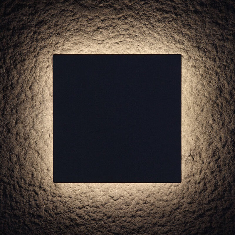 Geometric Square Aluminum Patio Outdoor Light
