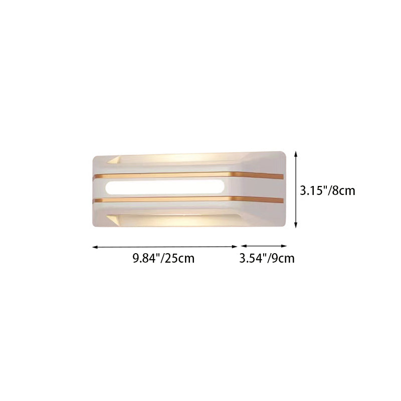Rectangular Aluminum Up Down Outdoor Light