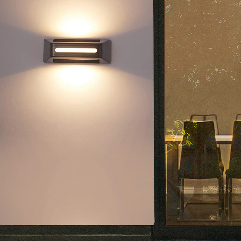 Rectangular Aluminum Up Down Outdoor Light