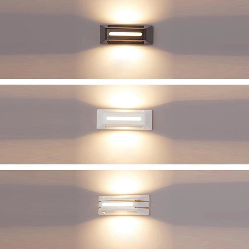 Rectangular Aluminum Up Down Outdoor Light