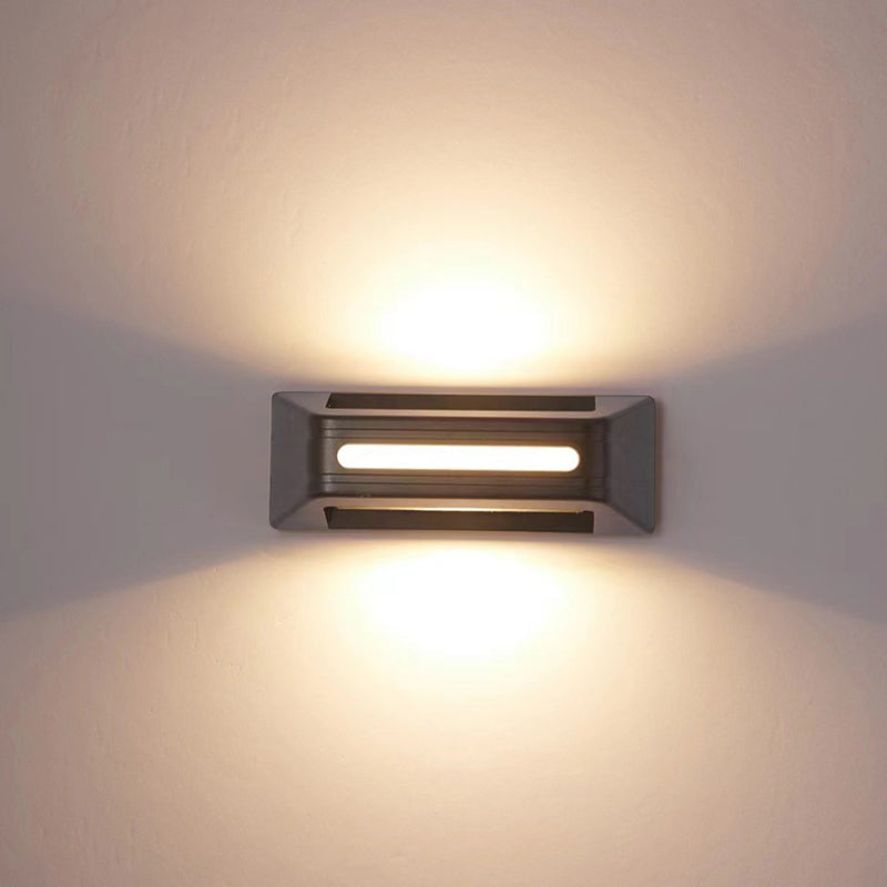 Rectangular Aluminum Up Down Outdoor Light