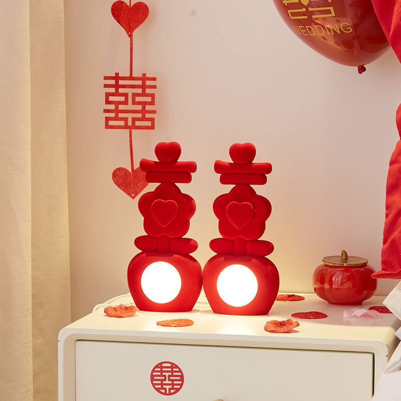 Resin Flower Decoration Acrylic Table Lamp