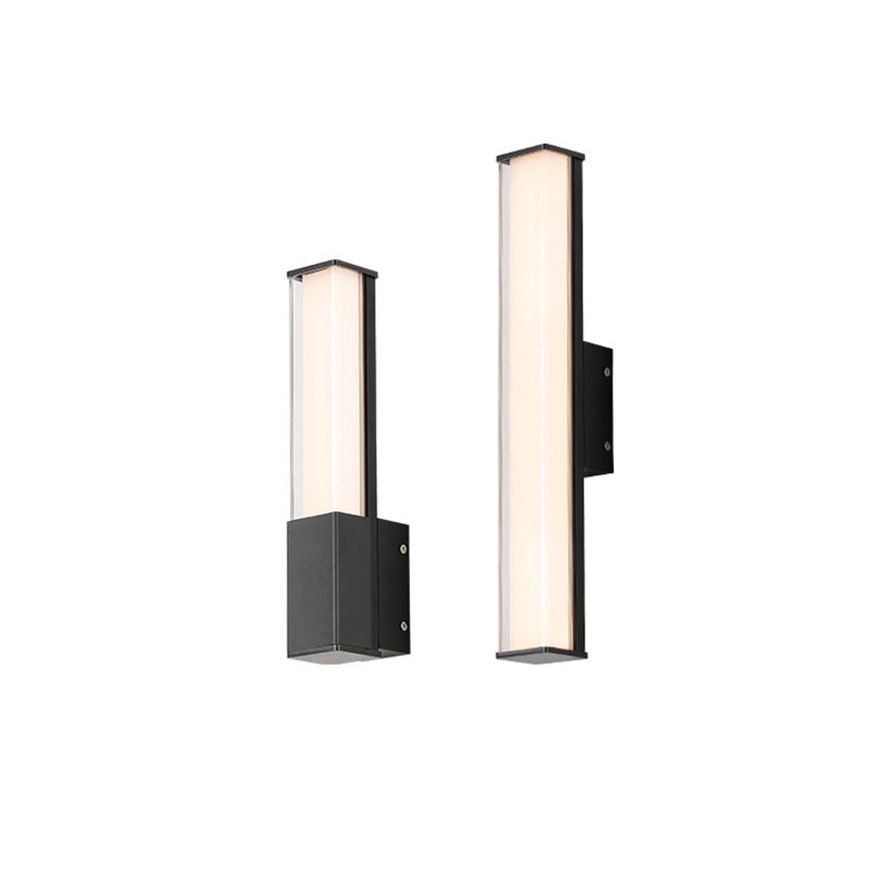 Rectangular Aluminum Acrylic Garden Outdoor Light