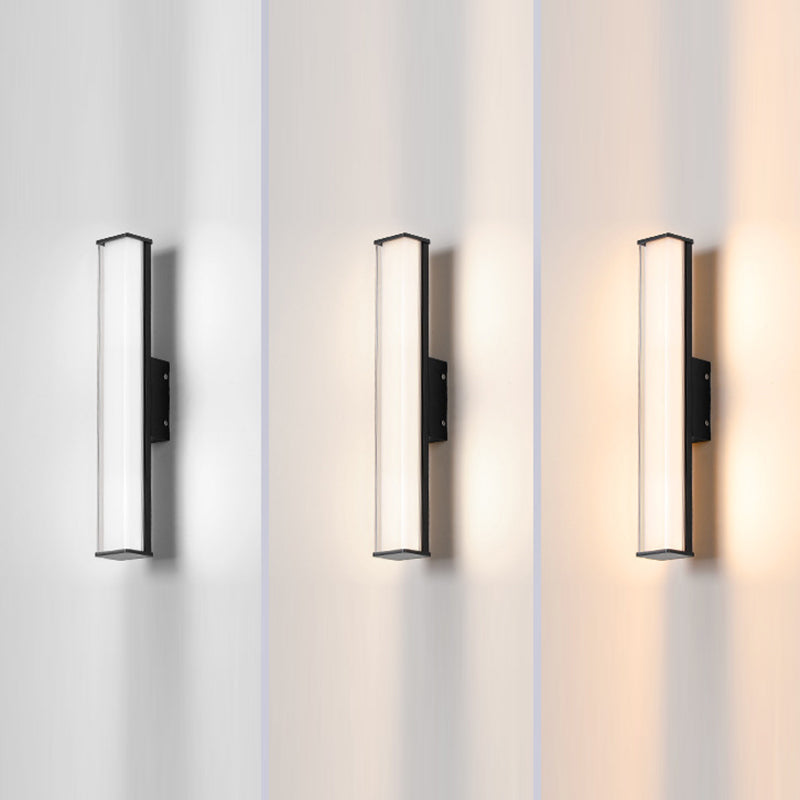 Rectangular Aluminum Acrylic Garden Outdoor Light