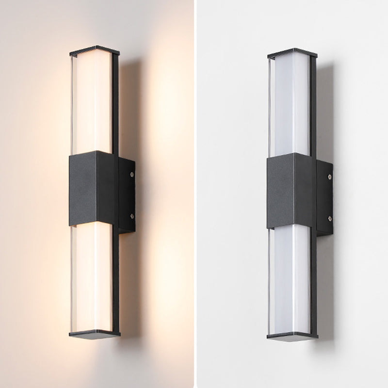 Rectangular Aluminum Acrylic Garden Outdoor Light