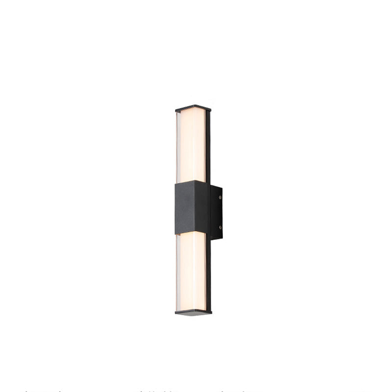 Rectangular Aluminum Acrylic Garden Outdoor Light