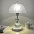Glass Dome Metal Bedroom Table Lamp