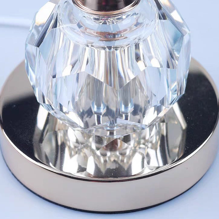 Glass Dome Metal Bedroom Table Lamp