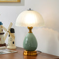 Glass Dome Crack Ceramic Table Lamp