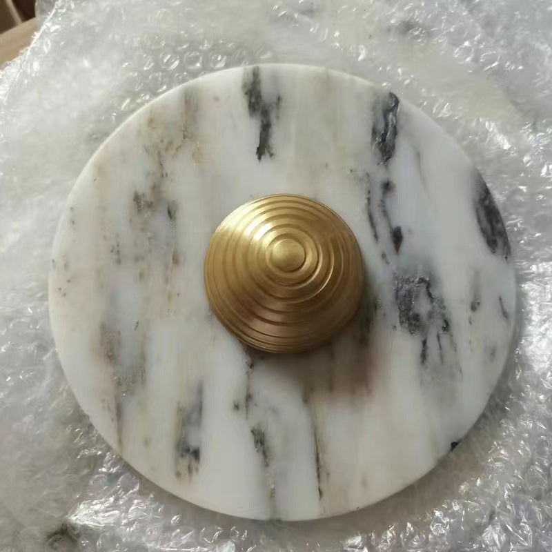 Marble Geometric Circle Living Wall Lamp