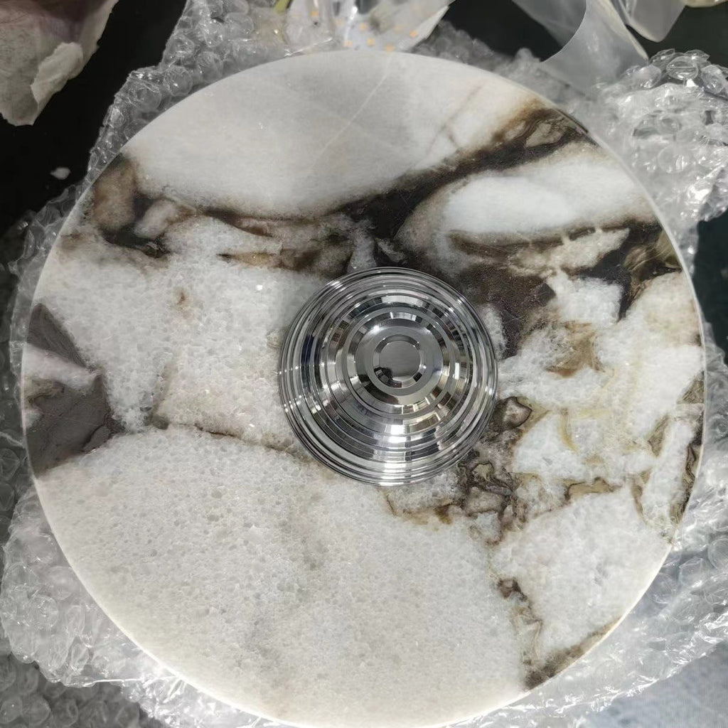 Marble Geometric Circle Living Wall Lamp