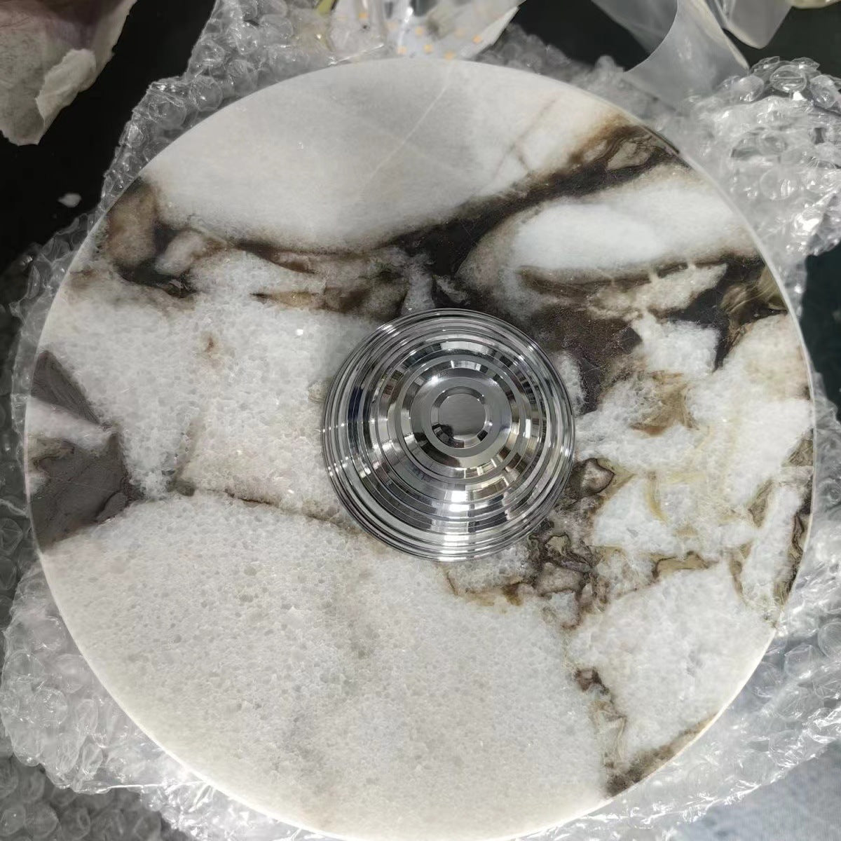 Marble Geometric Circle Living Wall Lamp