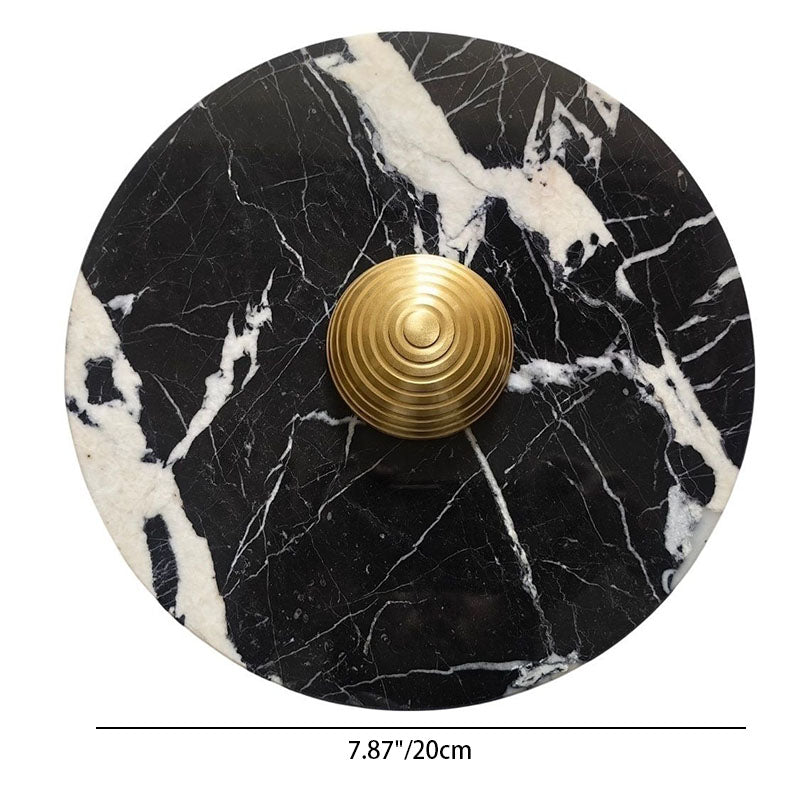 Marble Geometric Circle Living Wall Lamp
