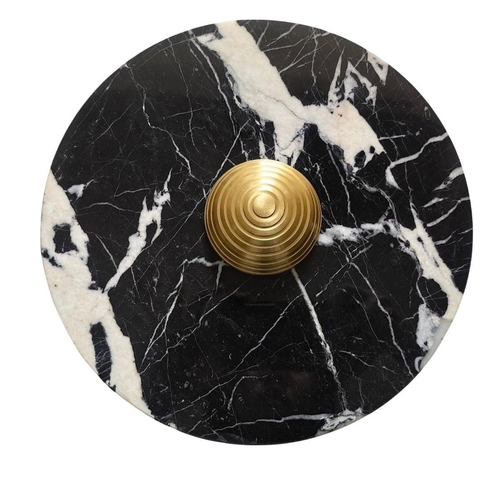 Marble Geometric Circle Living Wall Lamp