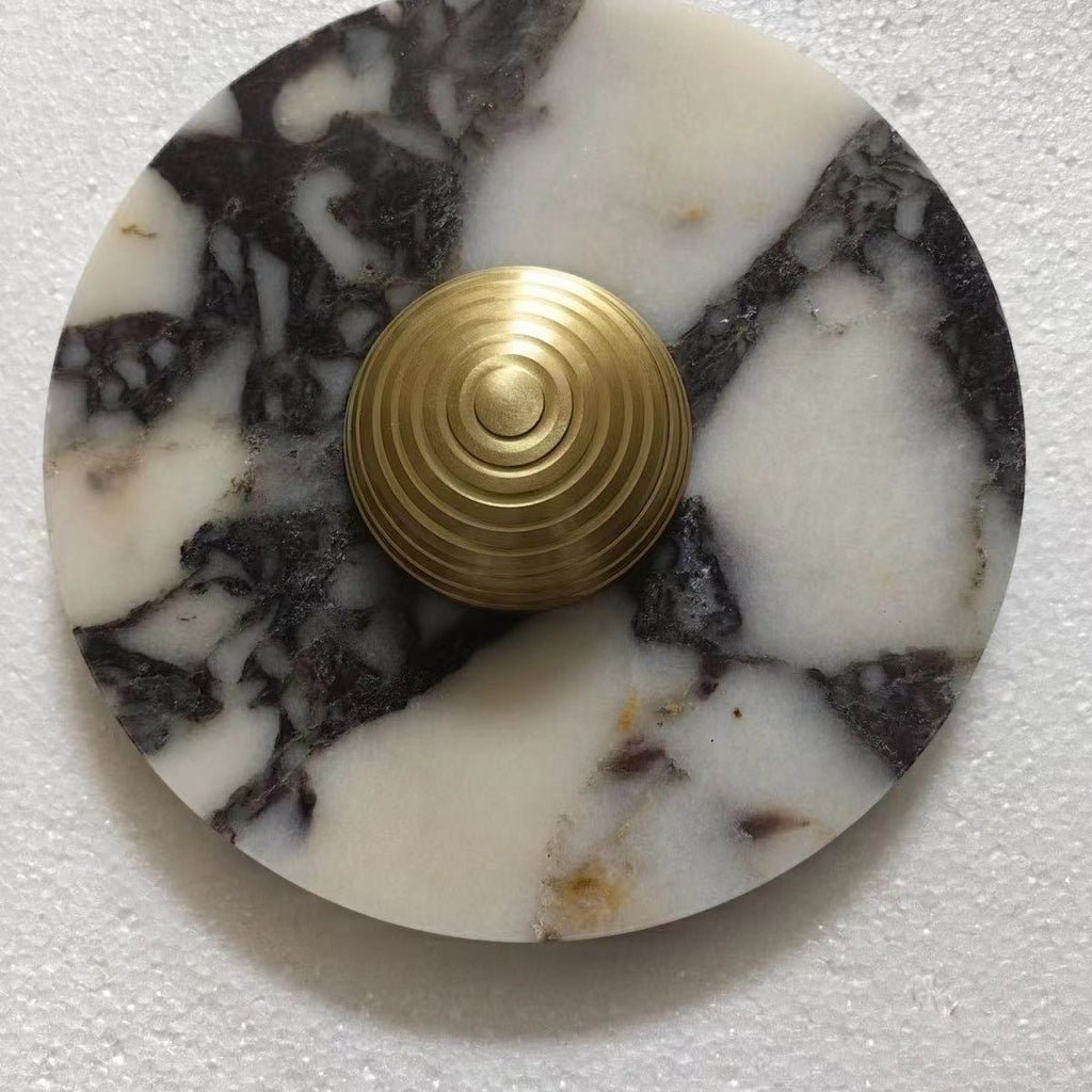 Marble Geometric Circle Living Wall Lamp