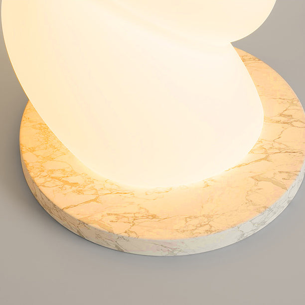 Spiral Elliptical Marble Floor Lamp