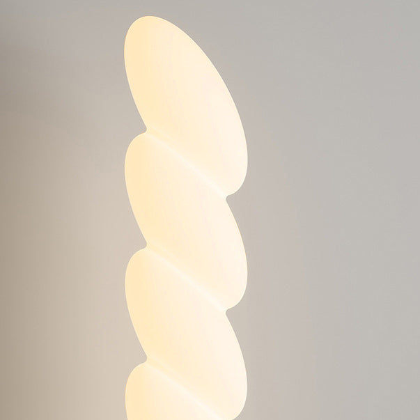 Spiral Elliptical Marble Floor Lamp