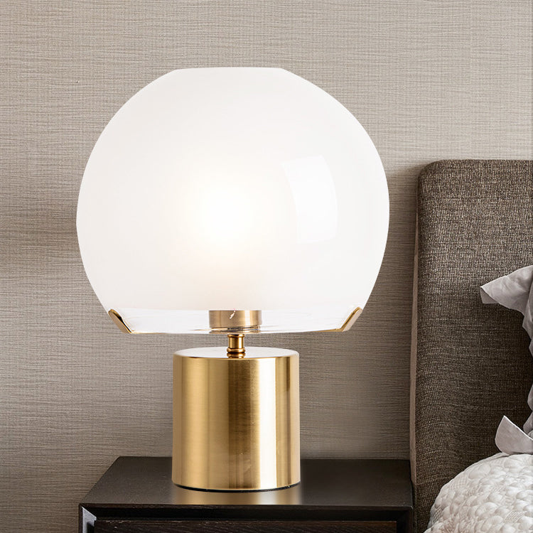 Glass Ball Hardware Study Table Lamp