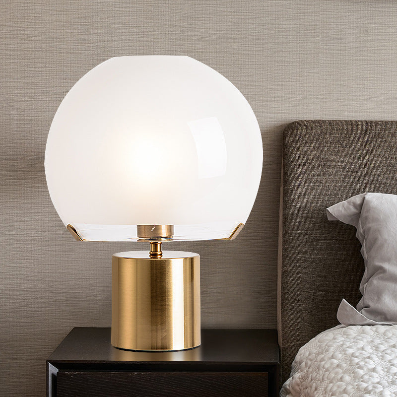 Glass Ball Hardware Study Table Lamp