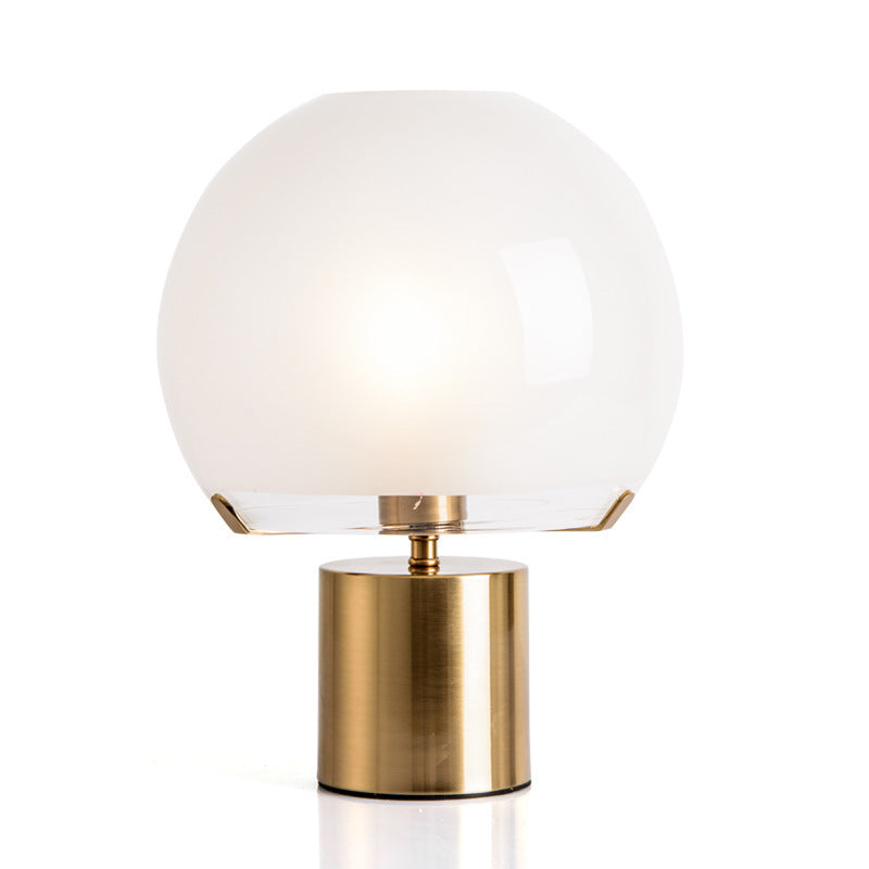 Glass Ball Hardware Study Table Lamp