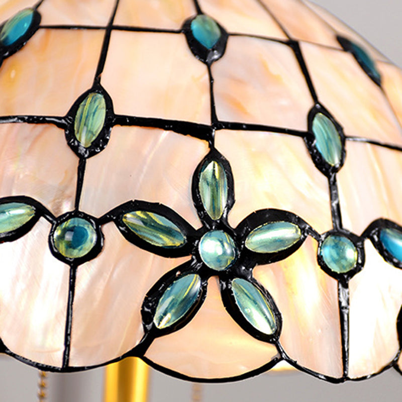 Shell Dome Full Copper 2-Light Table Lamp