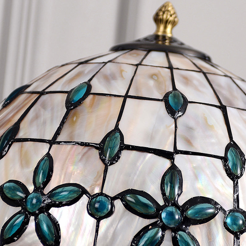 Shell Dome Full Copper 2-Light Table Lamp