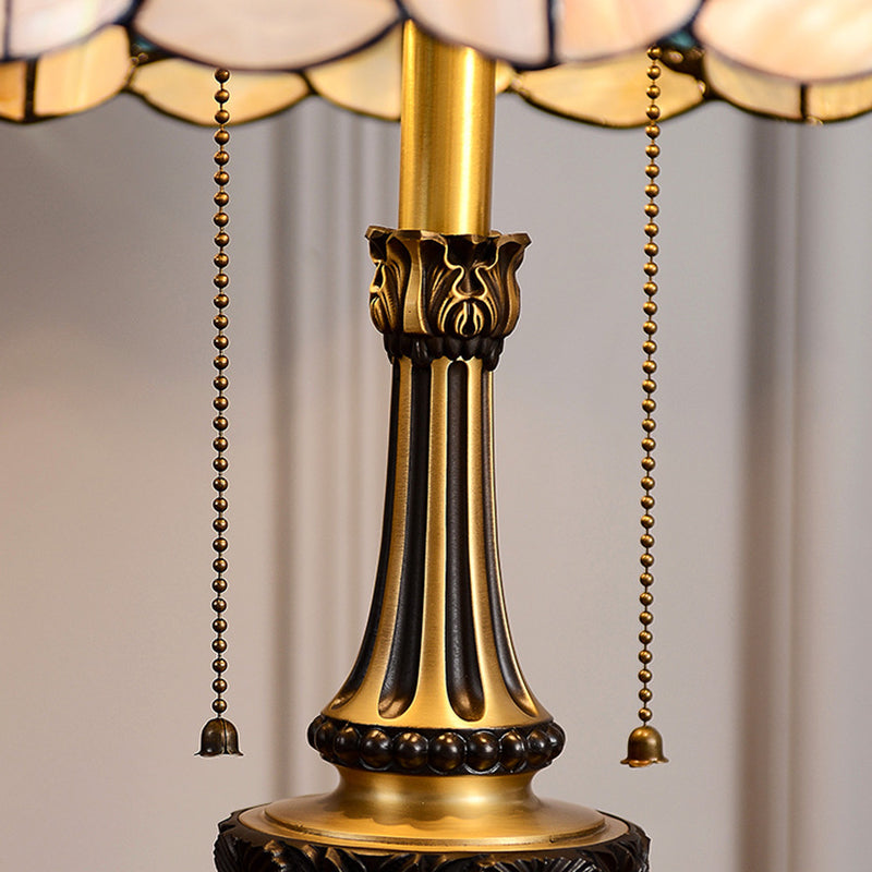Shell Dome Full Copper 2-Light Table Lamp