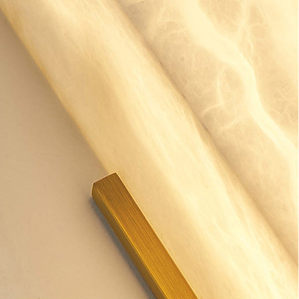 Imitation Marble Rectangle Stainless Wall Lamp