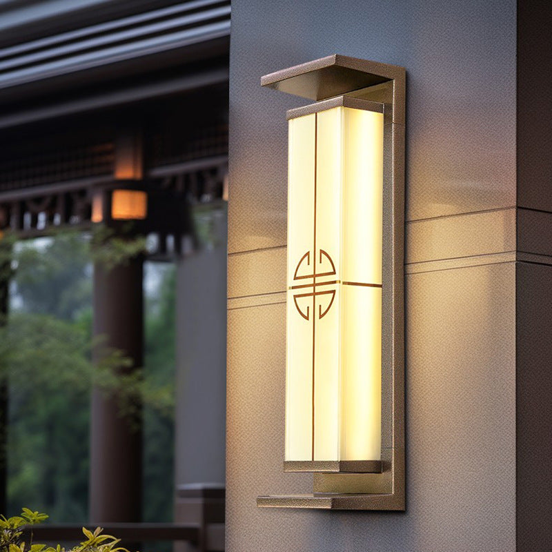Rectangular Aluminum Stainless Steel Outdoor Light