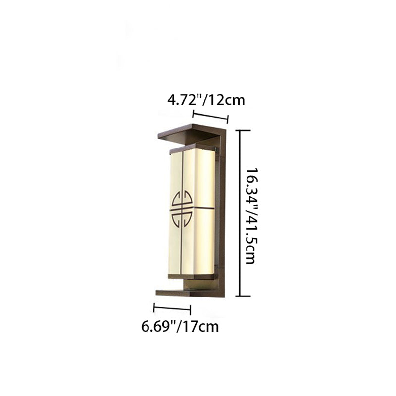 Rectangular Aluminum Stainless Steel Outdoor Light