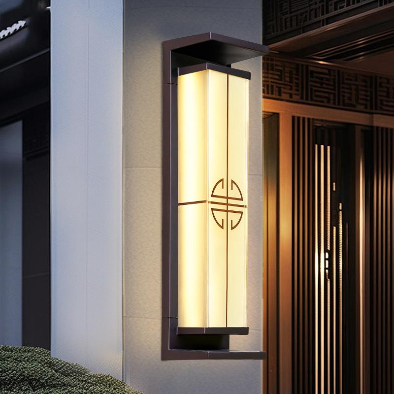 Rectangular Aluminum Stainless Steel Outdoor Light