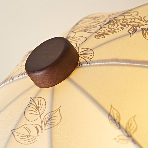 Traditional Vintage Flower Pattern 3-Light Floor Lamp
