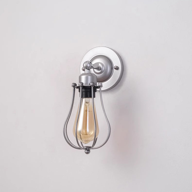 Iron Frame Gourd Living Wall Lamp