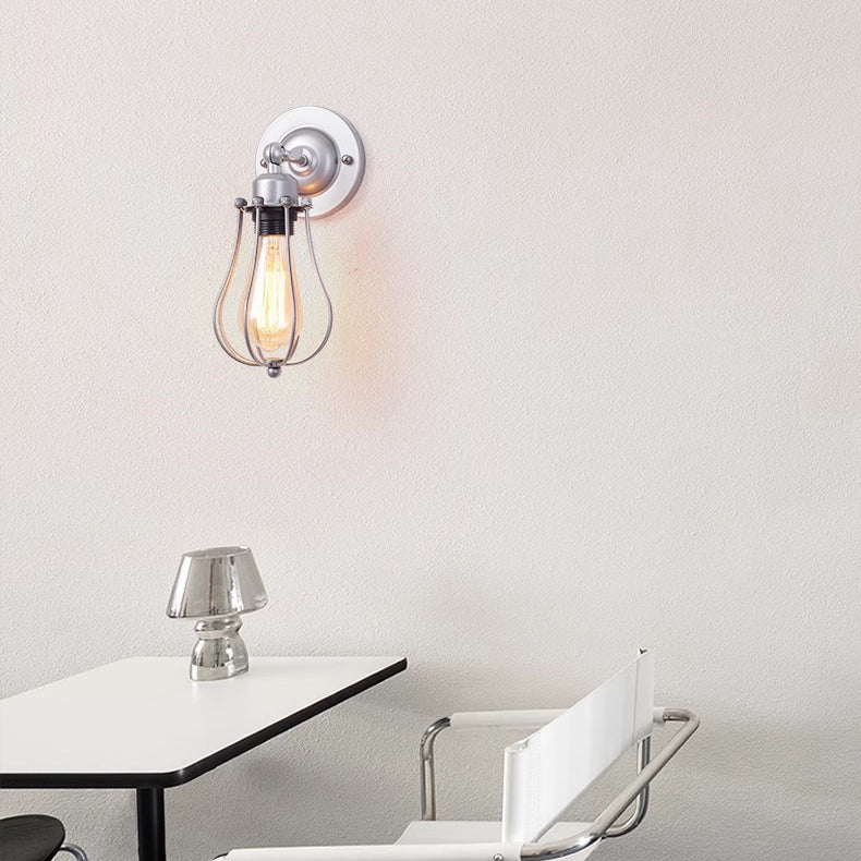 Iron Frame Gourd Living Wall Lamp