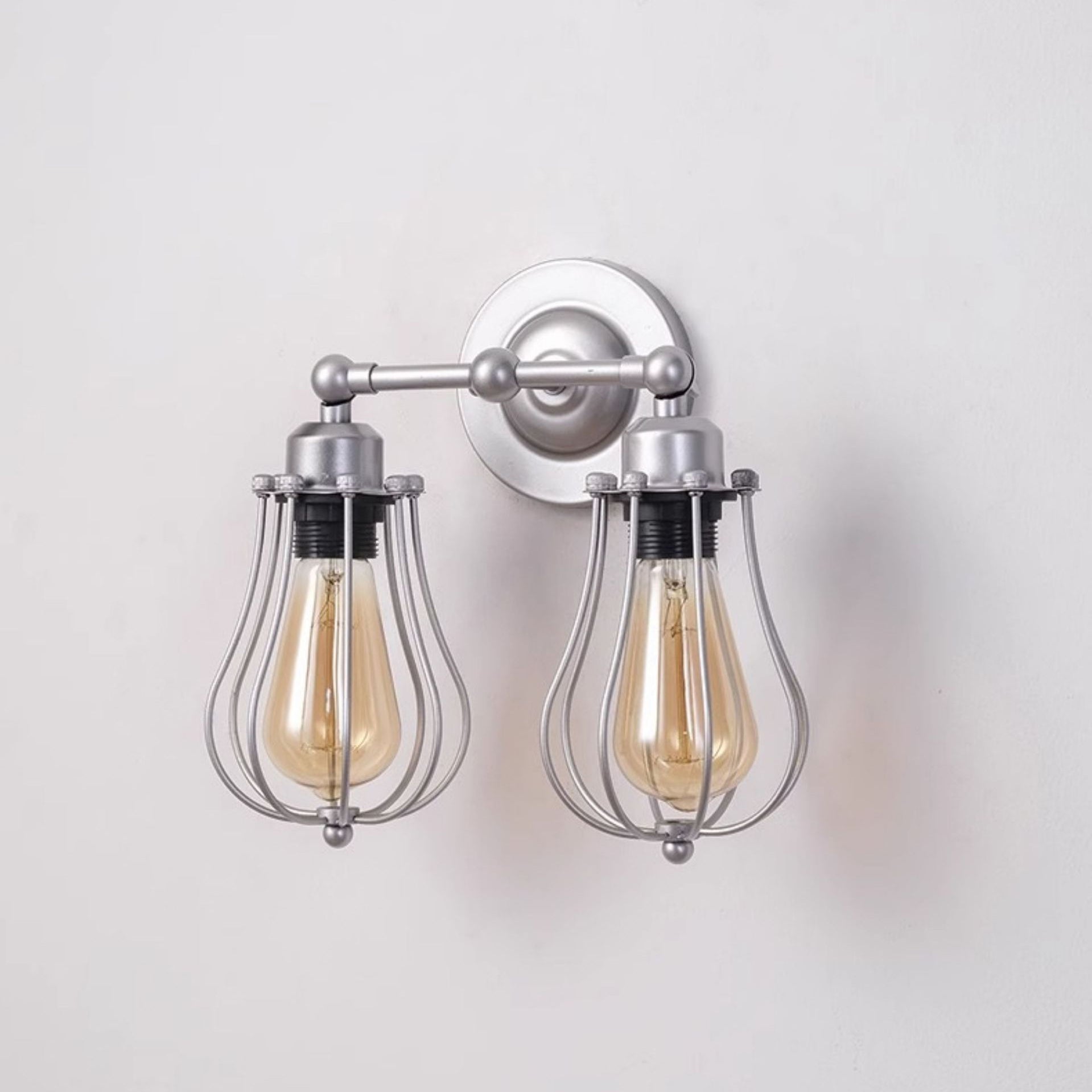 Iron Frame Gourd Living Wall Lamp