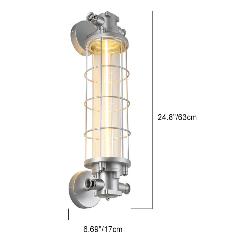 Cylinder Hardware Glass Living Wall Lamp