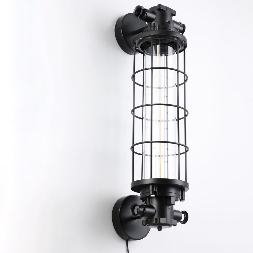 Cylinder Hardware Glass Living Wall Lamp