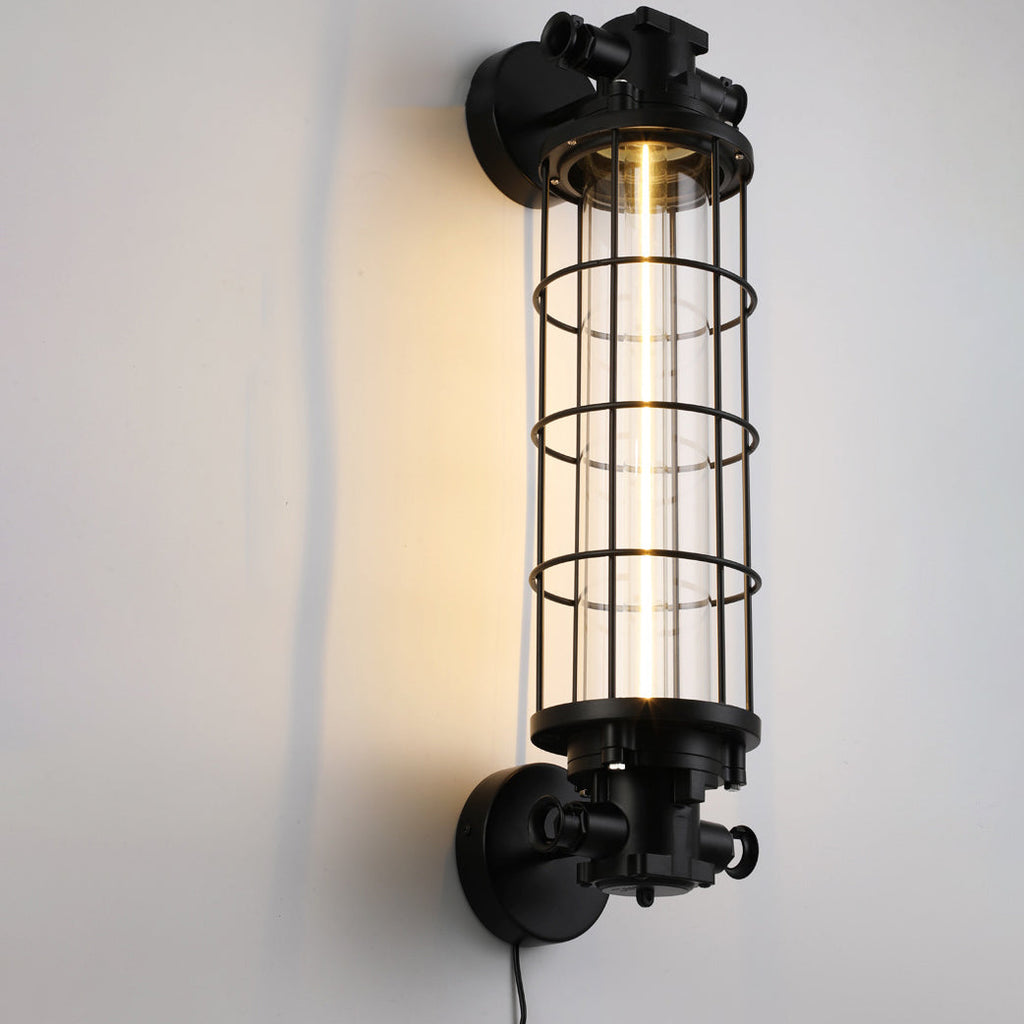 Cylinder Hardware Glass Living Wall Lamp