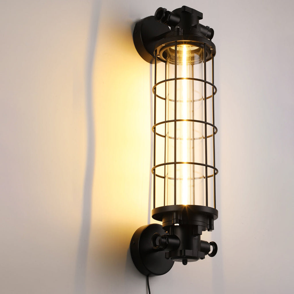Cylinder Hardware Glass Living Wall Lamp