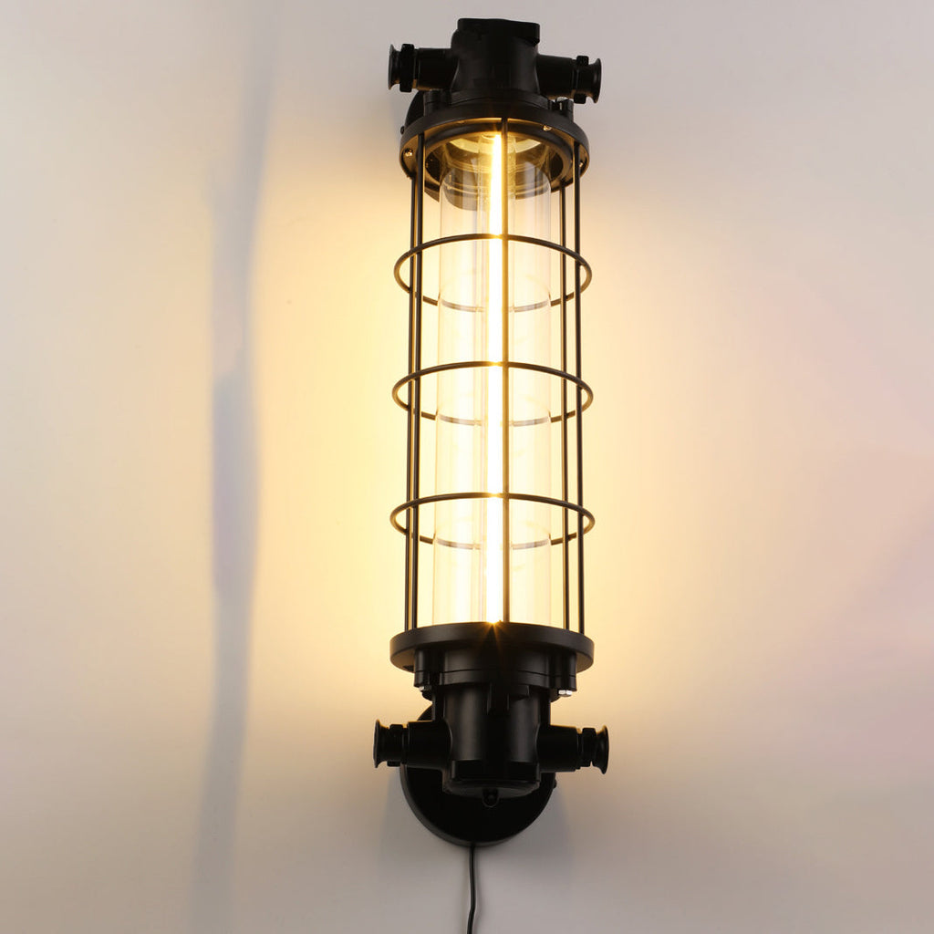 Cylinder Hardware Glass Living Wall Lamp