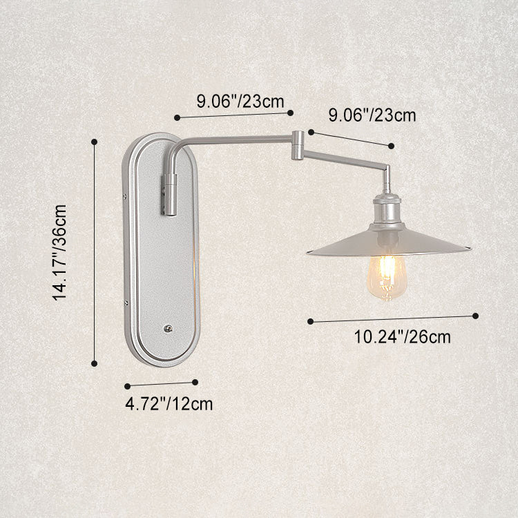 Iron Conical Dining Room Wall Lamp