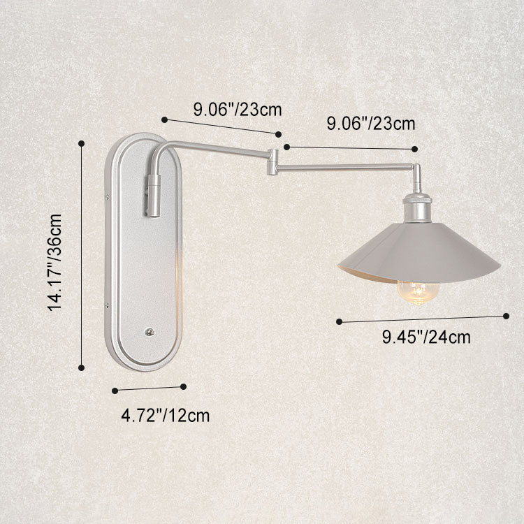 Iron Conical Dining Room Wall Lamp
