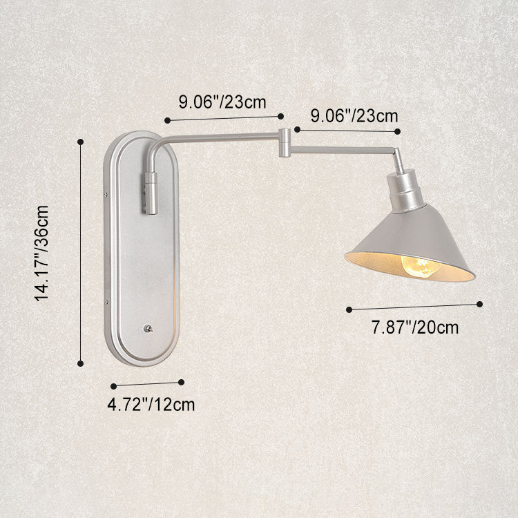 Iron Conical Dining Room Wall Lamp