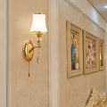 Zinc Alloy Glass Curved Wall Lamp
