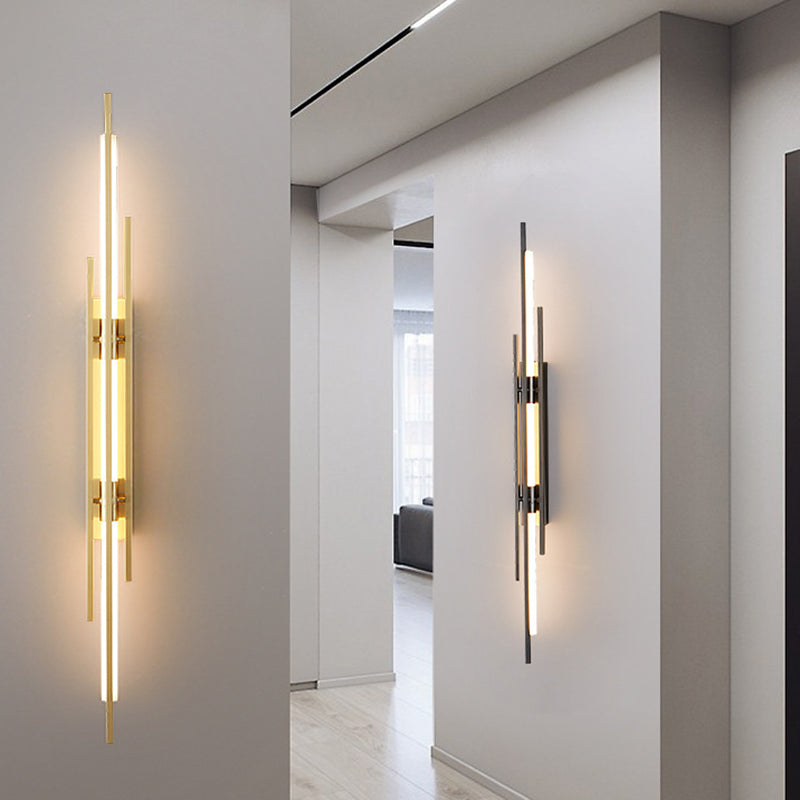 Iron Acrylic Geometric Long Wall Lamp