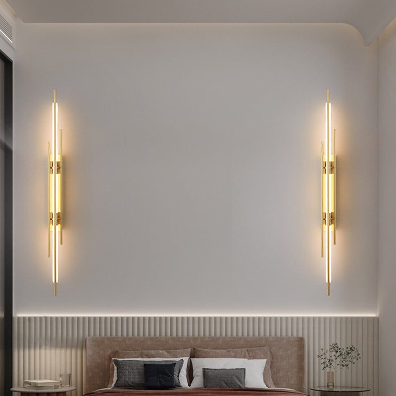 Iron Acrylic Geometric Long Wall Lamp